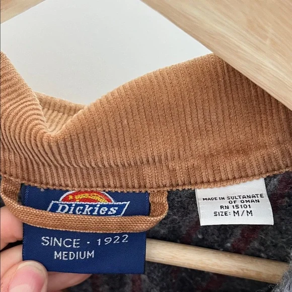 Vintage Dickies Canvas Chore Jacket Coat Mens Medium. Blanket Lined - Picture 2 of 10